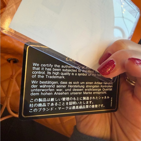 Orange Quilted Convertible Shoulder Bag - Picture 10 of 15